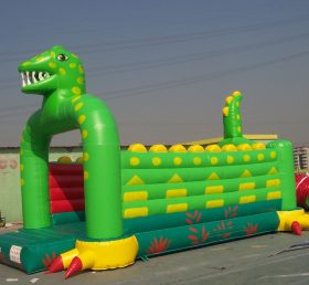 T2-2475 Dinosaur oppblåsbar trampolin