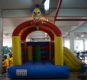 T2-2842 Clown oppblåsbar trampolin