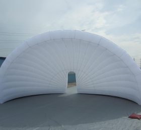 Tent1-446 Giant hvitt utendørs oppblåsbart telt