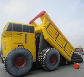 T8-373 Giant monster lastebil barn oppblåsbar tørr lysbilde