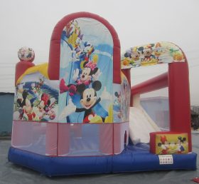 T2-563 Disney Mickey & Minnie oppblåsbare lysbilde slott