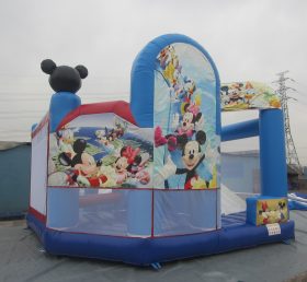 T2-528 Disney Mickey & Minnie oppblåsbare lysbilde slott