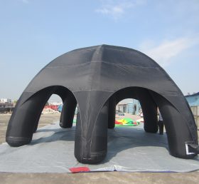 Tent1-23 Svart annonseringskuppel oppblåsbart telt