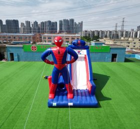T8-1024 Spider-Man Super Hero Oppblåsbare Slide