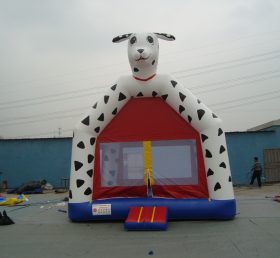 T2-2514 Hundeoppblåsbar trampolin