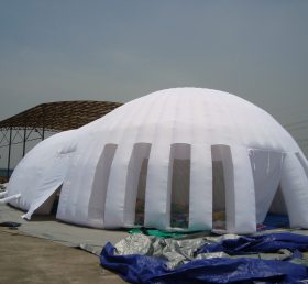 Tent1-410 Giant hvitt oppblåsbart telt