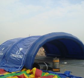 Tent1-360 Blå oppblåsbart baldakin telt