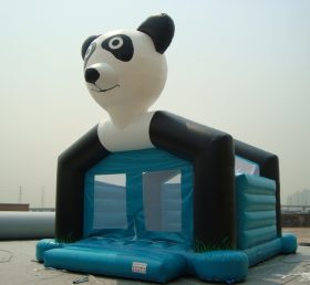 T2-2476 Panda oppblåsbar trampolin