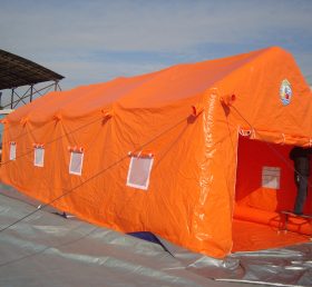 Tent1-451 Orange oppblåsbart telt