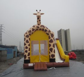 T5-153 Giraffe oppblåsbar studhus kombinert lysbilde