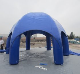 Tent1-307 Blå annonseringskuppel oppblåsbart telt