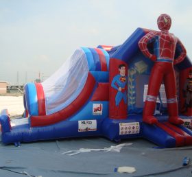 T2-1941 Spider-Man Super Hero Oppblåsbar trampoline