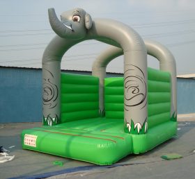 T2-2857 Elefant oppblåsbar trampolin