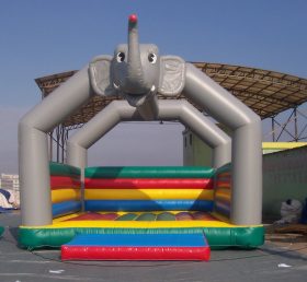 T2-2932 Elefant oppblåsbar trampolin