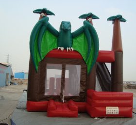 T2-385 Dinosaur oppblåsbar trampolin