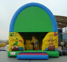 T2-2544 Jungle tema oppblåsbar trampolin