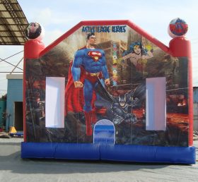 T2-534 Superman Batman Super Hero Oppblåsbar trampoline