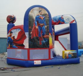 T2-553 Superman superhelte oppblåsbar trampoline