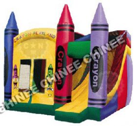 T5-110 Crayon oppblåsbar slott bodyguard