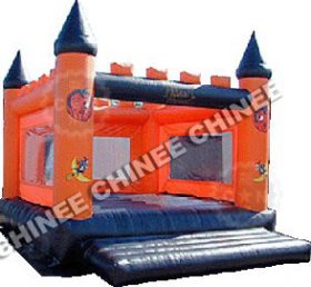 T5-128 Oppblåsbar trampoline slott