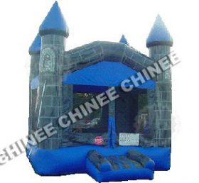 T5-132 Oppblåsbar trampoline slott