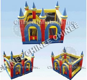 T5-143 Oppblåsbare slott trampoline