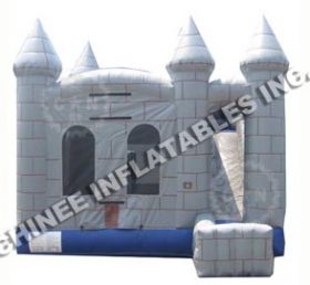 T5-195 Hvit oppblåsbar jumper slott