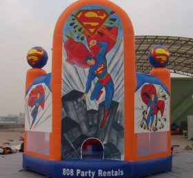 T2-2294 Superman superhelte oppblåsbar trampoline