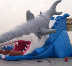 T8-251 Shark gigantisk lysbilde for barn oppblåsbare lysbilder