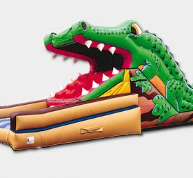 T8-386 Barn voksen krokodille oppblåsbar lysbilde