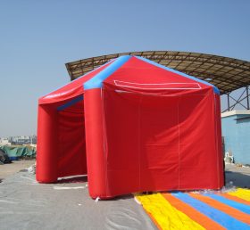 Tent1-244 Rød slitesterkt oppblåsbart telt