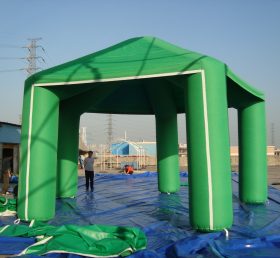 Tent1-245 Grønn slitesterkt oppblåsbart telt