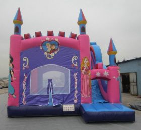 T5-673 Prinsesse oppblåsbar jumper slott
