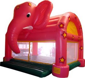 T2-1103 Rød elefant oppblåsbar trampoline