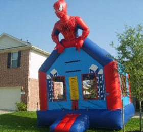 T2-1149 Spider-Man Super Hero Oppblåsbar trampoline