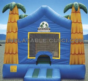 T2-1440 Jungle tema oppblåsbar trampolin