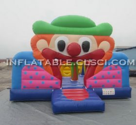 T2-2154 Clown oppblåsbar trampolin