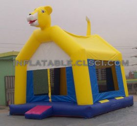 T2-2447 Hundeoppblåsbar trampolin