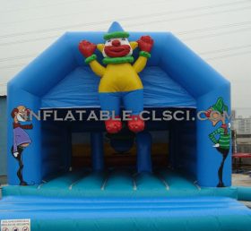 T2-2516 Clown oppblåsbar trampolin