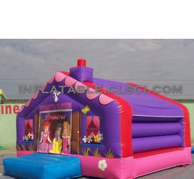 T2-2527 Prinsesse oppblåsbar trampolin