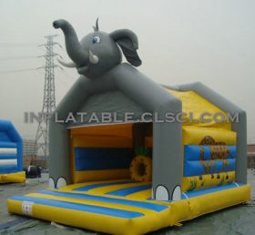 T2-2533 Elefant oppblåsbar trampolin