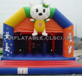 T2-2550 Hei Kitty oppblåsbar trampoline