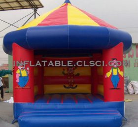 T2-2558 Clown oppblåsbar trampolin