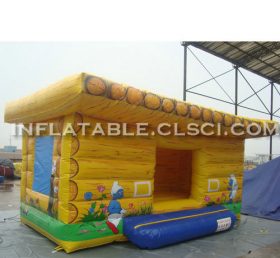 T2-2724 Smurf oppblåsbar trampolin