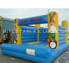 T2-2735 Clown oppblåsbar trampolin