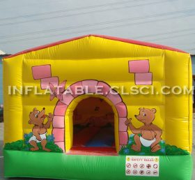 T2-2786 Små barn og Amp juvenil oppblåsbar trampoline