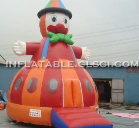 T2-2845 Clown oppblåsbar trampolin