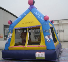 T2-3109 Små barn og Amp juvenil oppblåsbar trampoline