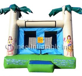 T2-316 Jungle tema oppblåsbar trampolin