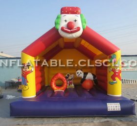 T2-3191 Clown oppblåsbar trampolin